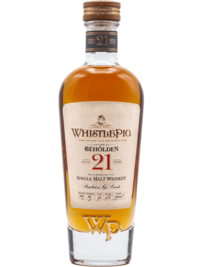 WhistlePig The Béhôlden 21 Year Single Malt Whiskey